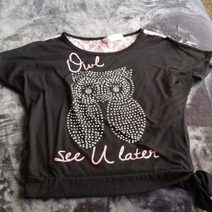 Owl See U Later studded top